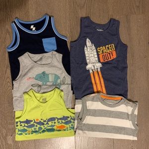 5 tanks toddler size 3 boys